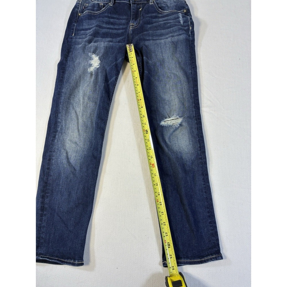 Vigoss Thompson‎ Tomboy Classic Fit Distressed Jeans Womens W29 L25 Blue - Picture 9 of 10
